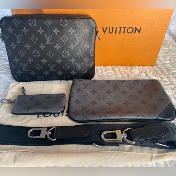 💯 AUTHENTIC Louis Vuitton Trio Messenger - Picture 5 of 7